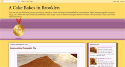 Desktop Screenshot of acakebakesinbrooklyn.com